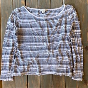 Banana Republic Striped Long Sleeve Top